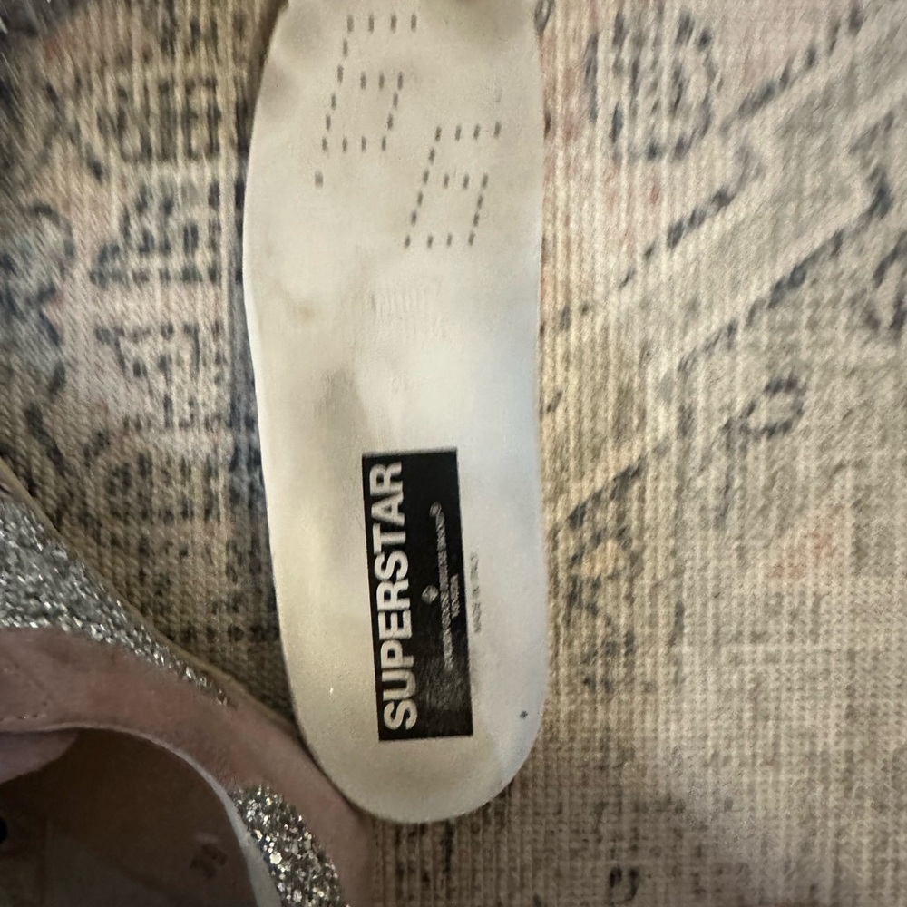 Golden Goose Superstars - Pink and green with silver glitter - Picture 3 of 11